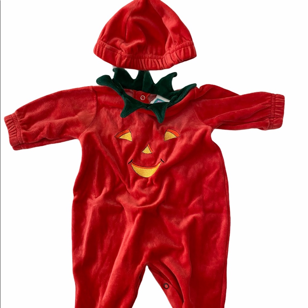 Little Me Pumpkin Onesie Halloween Outfit